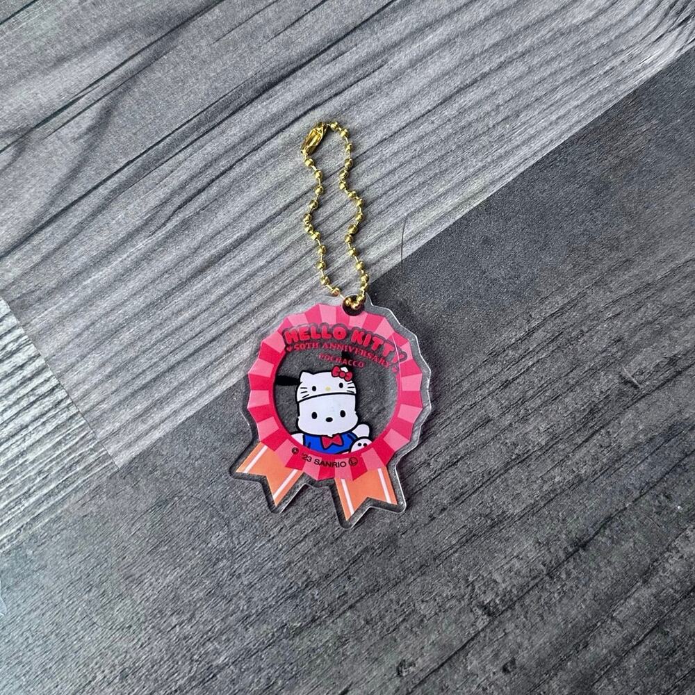sanrio 50th anniversary pochacco keychain